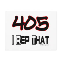 I Rep That 405 Area Code Postcards