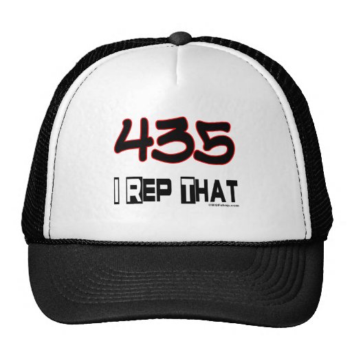 I Rep That 435 Area Code Trucker Hat Zazzle