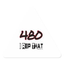 I Rep That 480 Area Code Sticker