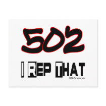 I Rep That 502 Area Code Postcards