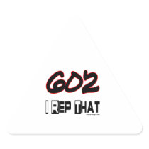 I Rep That 602 Area Code Triangle Stickers