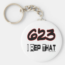 I Rep That 623 Area Code Keychains