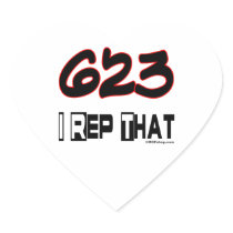 I Rep That 623 Area Code Stickers