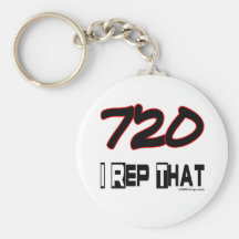 I Rep That 720 Area Code Keychains