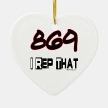 I Rep That 869 Area Code Ornaments