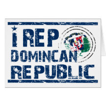 I rep the Dominican republic Greeting Card