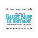 I Rescued a Basset Fauve de Bretagne (Female Dog) Postcards