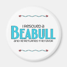 I Rescued a Beabull (Male) Dog Adoption Design Magnet