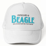 I Rescued a Beagle (Male Dog) Mesh Hat