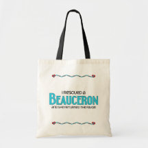 I Rescued a Beauceron (Female Dog) Canvas Bags