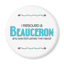 I Rescued a Beauceron (Female Dog) Refrigerator Magnet