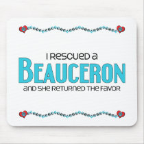I Rescued a Beauceron (Female Dog) Mousepad