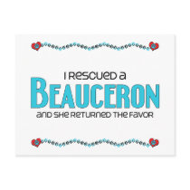 I Rescued a Beauceron (Female Dog) Post Cards