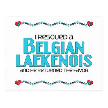 I Rescued a Belgian Laekenois (Male Dog) Post Card