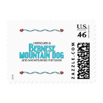 I Rescued a Bernese Mountain Dog (Female Dog) Stamps