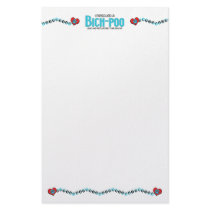 I Rescued a Bich-Poo (Male) Dog Adoption Design Customized Stationery