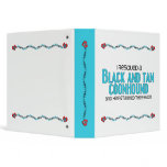 I Rescued a Black and Tan Coonhound (Male Dog) 3 Ring Binder