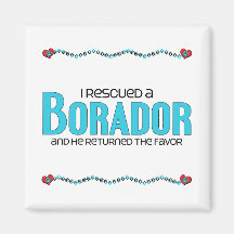 I Rescued a Borador (Male) Dog Adoption Design Magnet
