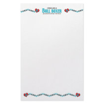 I Rescued a Bull Boxer (Female) Dog Adoption Stationery