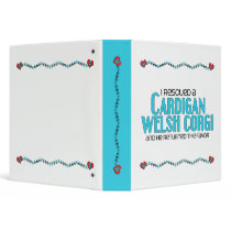 I Rescued a Cardigan Welsh Corgi (Male Dog) Vinyl Binders