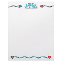 I Rescued a Cardigan Welsh Corgi (Male Dog) Letterhead Design