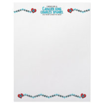 I Rescued a Cavalier King Charles Spaniel (Male) Custom Letterhead