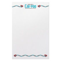 I Rescued a Chi-Poo (Female) Dog Adoption Design Customized Stationery
