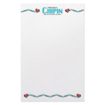 I Rescued a Chipin (Male) Dog Adoption Design Customized Stationery
