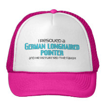I Rescued a German Longhaired Pointer (Male Dog) Hats