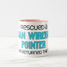 I Rescued a German Wirehaired Pointer (Female Dog) Mug