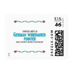 I Rescued a German Wirehaired Pointer (Male Dog) postage