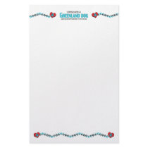 I Rescued a Greenland Dog (Female Dog) Custom Stationery