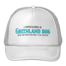 I Rescued a Greenland Dog (Male Dog) Mesh Hats