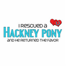 I Rescued a Hackney Pony (Male Pony) Acrylic Cut Outs