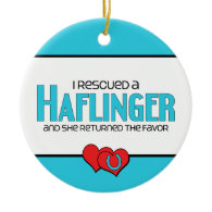 I Rescued a Haflinger (Female Horse) Ornament
