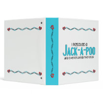 I Rescued a Jack-a-Poo (Female) Dog Adoption 3 Ring Binders
