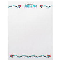 I Rescued a Jack-a-Poo (Male) Dog Adoption Design Letterhead Design