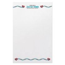 I Rescued a Jack-Rat Terrier (Female) Dog Adoption Stationery Design