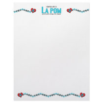 I Rescued a La Pom (Male) Dog Adoption Design Customized Letterhead