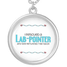 I Rescued a Lab-Pointer (Female) Dog Adoption Pendant