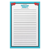 I Rescued a Miniature Donkey (Female Donkey) Stationery Design
