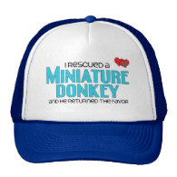 I Rescued a Miniature Donkey (Male Donkey) Hat