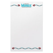 I Rescued a Morkie (Female) Dog Adoption Design Customized Stationery