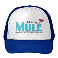 I Rescued a Mule (Female Mule) Mesh Hats