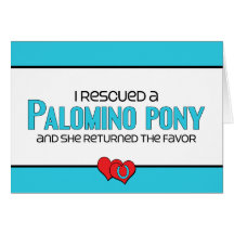 I Rescued a Palomino Pony (Female Pony) Cards