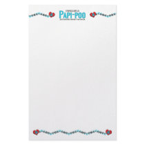 I Rescued a Papi-Poo (Female) Dog Adoption Design Custom Stationery