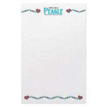 I Rescued a Peagle (Male) Dog Adoption Design Personalized Stationery