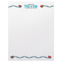 I Rescued a Peke-A-Pom (Male) Dog Adoption Design Letterhead