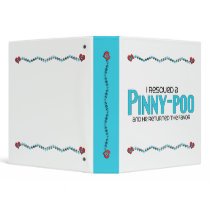 I Rescued a Pinny-Poo (Male) Dog Adoption Design 3 Ring Binders
