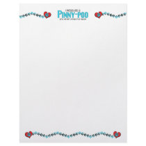 I Rescued a Pinny-Poo (Male) Dog Adoption Design Personalized Letterhead